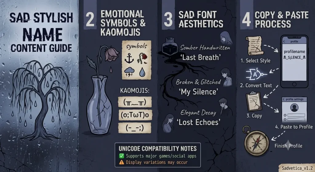 Sad Stylish Name — Alone & Emotional Names to Copy & Paste