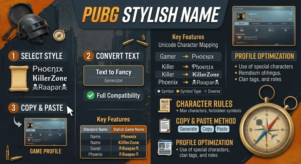 Stylish Name for PUBG Mobile — Copy & Paste PUBG Names (2026)