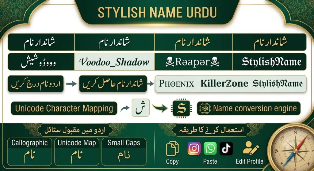 Urdu Stylish Names — اردو اسٹائلش نام — Copy & Paste (2026)