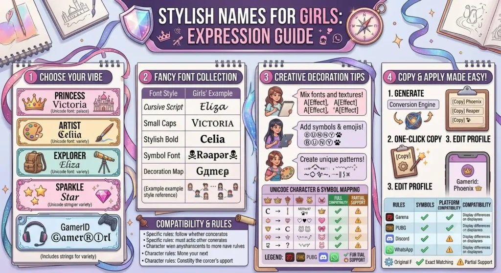 Stylish Names for Girls — Cute & Aesthetic Username Ideas to Copy & Paste